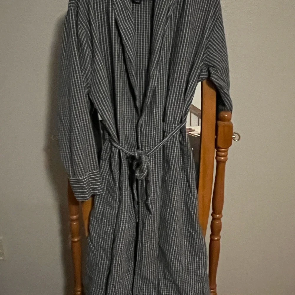 Men’s Nautical charcoal robe S-M size - Picture 1 of 3